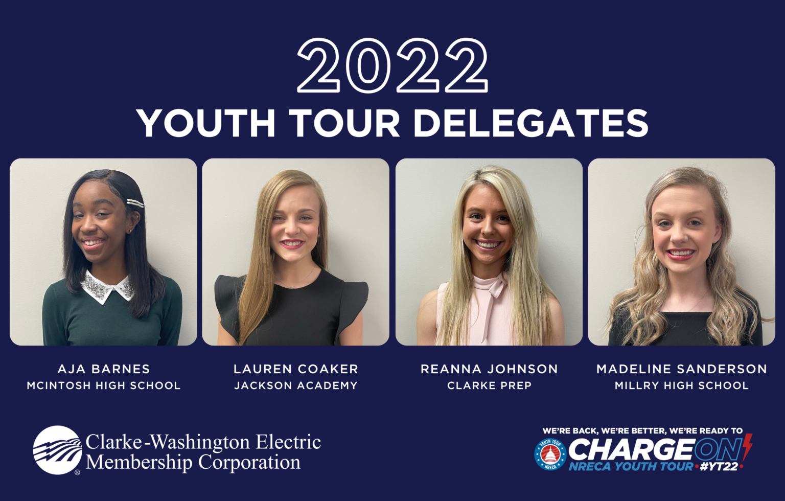 2022 Youth Tour Delegates Announced